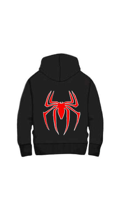 Black Spider-man Zip-up Hoodie